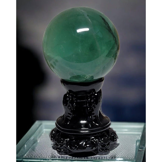 Green fluorite crystal ball Rocks & Fossils Alice Jewel Green Fluorite Sphere  